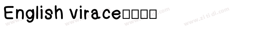 English virace字体转换